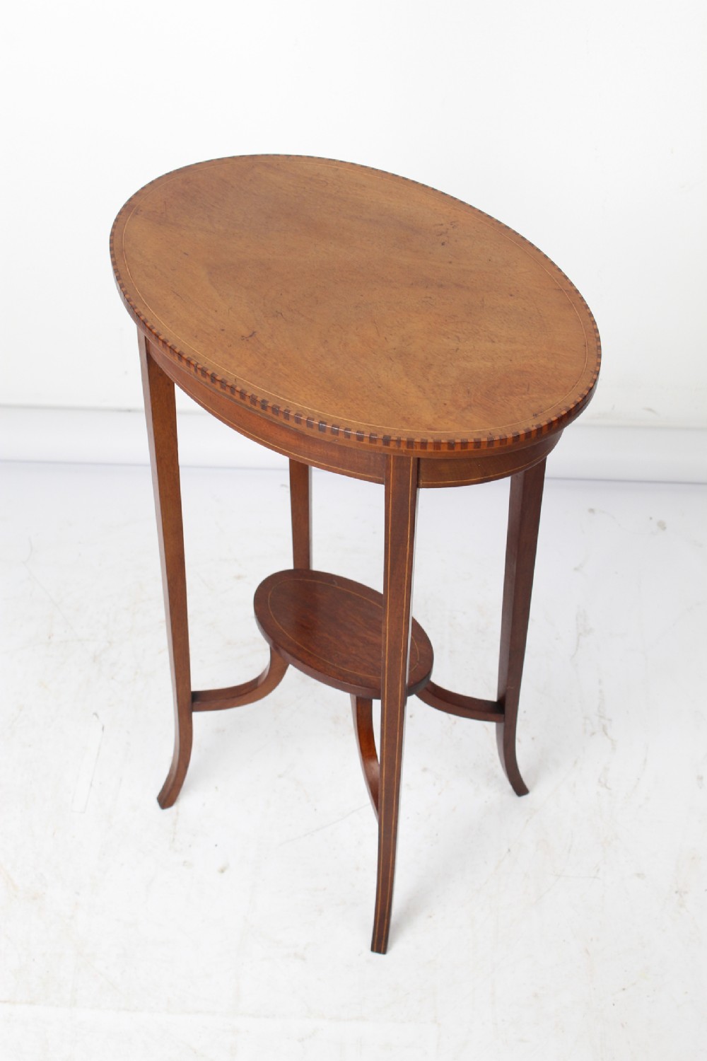Small Edwardian Inlaid Mahogany Wine Table