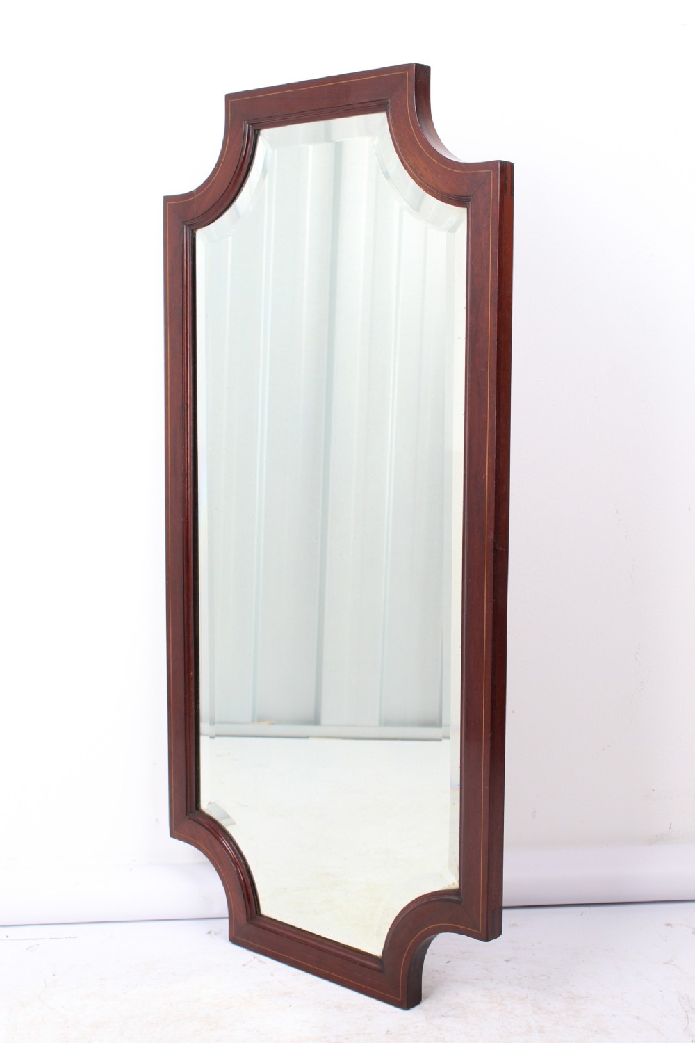 Edwardian Inlaid mahogany Wall Mirror