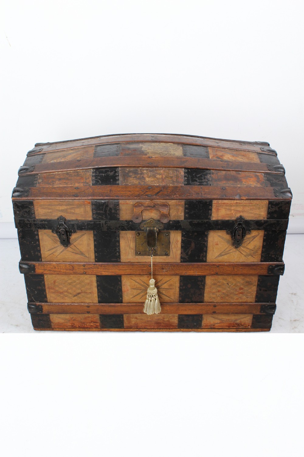 Victorian Dome Top Steamer Trunk