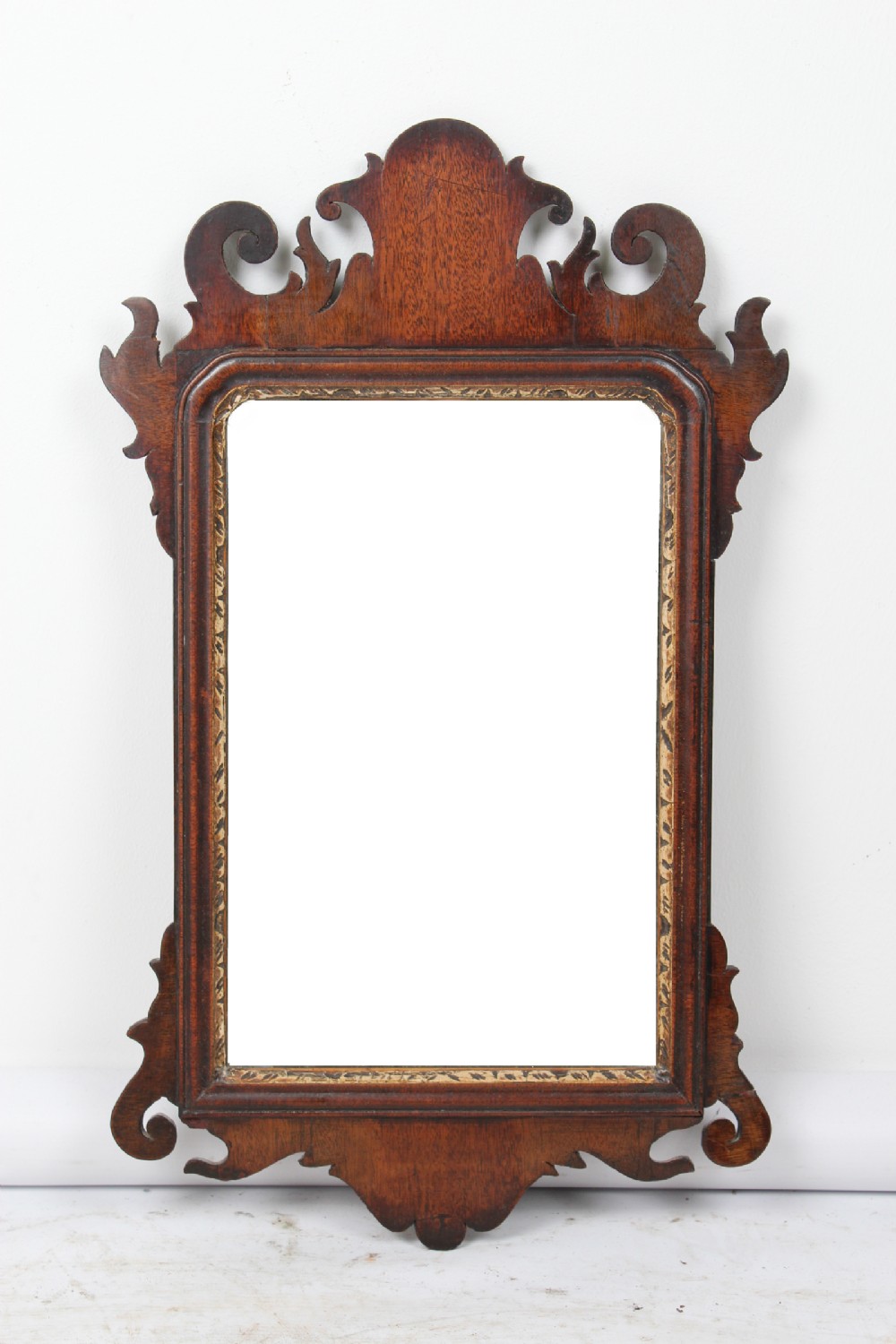 Georgian Mahogany Fretwork Pier Mirror