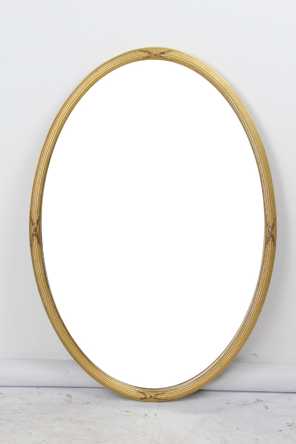 Edwardian Oval Gilt Framed Mirror