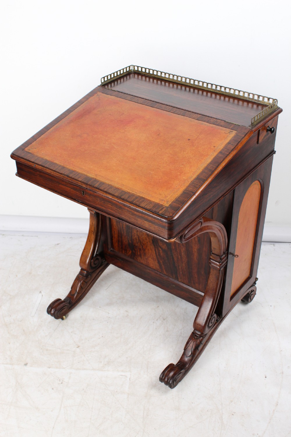 Antique Victorian Rosewood Davenport