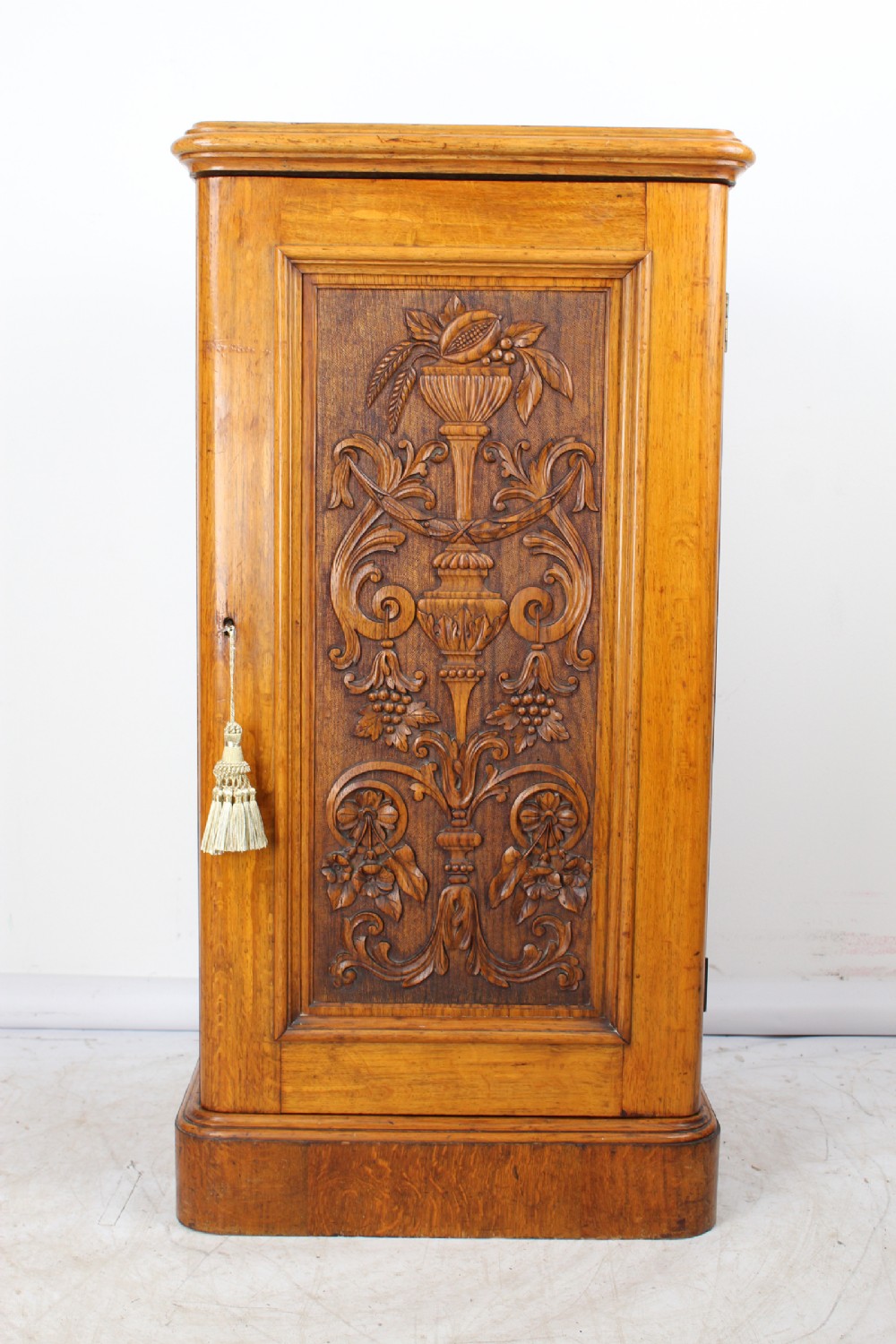 Tall Antique Victorian Oak Cupboard