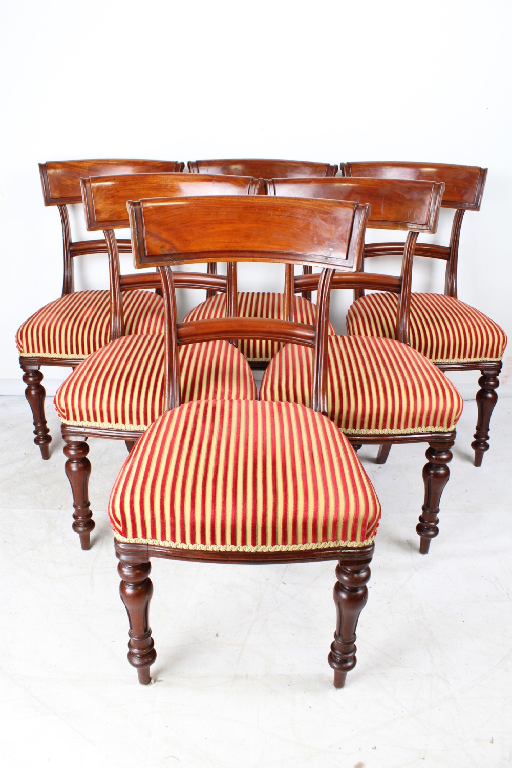 Set 6 Victorian Mahogany Dining Chairs