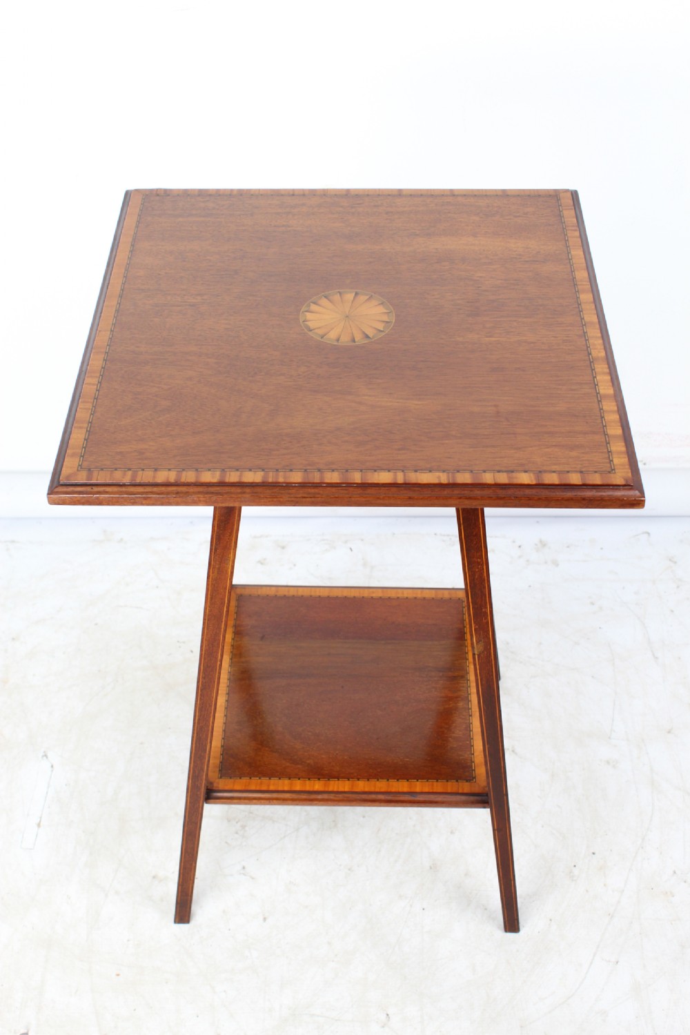 Edwardian Mahogany & Inlaid Side Table