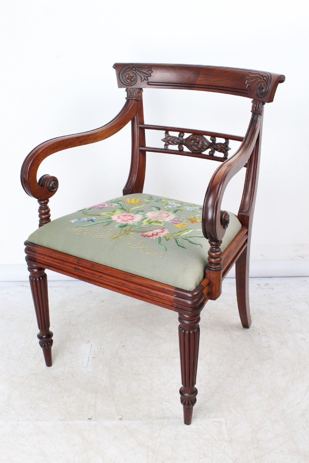 Regency Mahogany Desk Chair Manner of Gillows