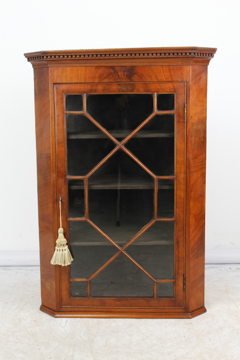 Small Edwardian Mahogany Corner Cabinet