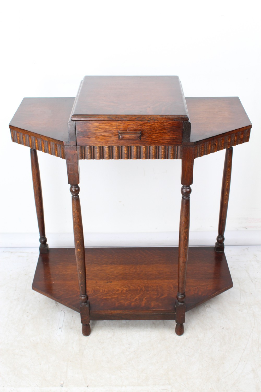 Art Deco Oak Hall Table