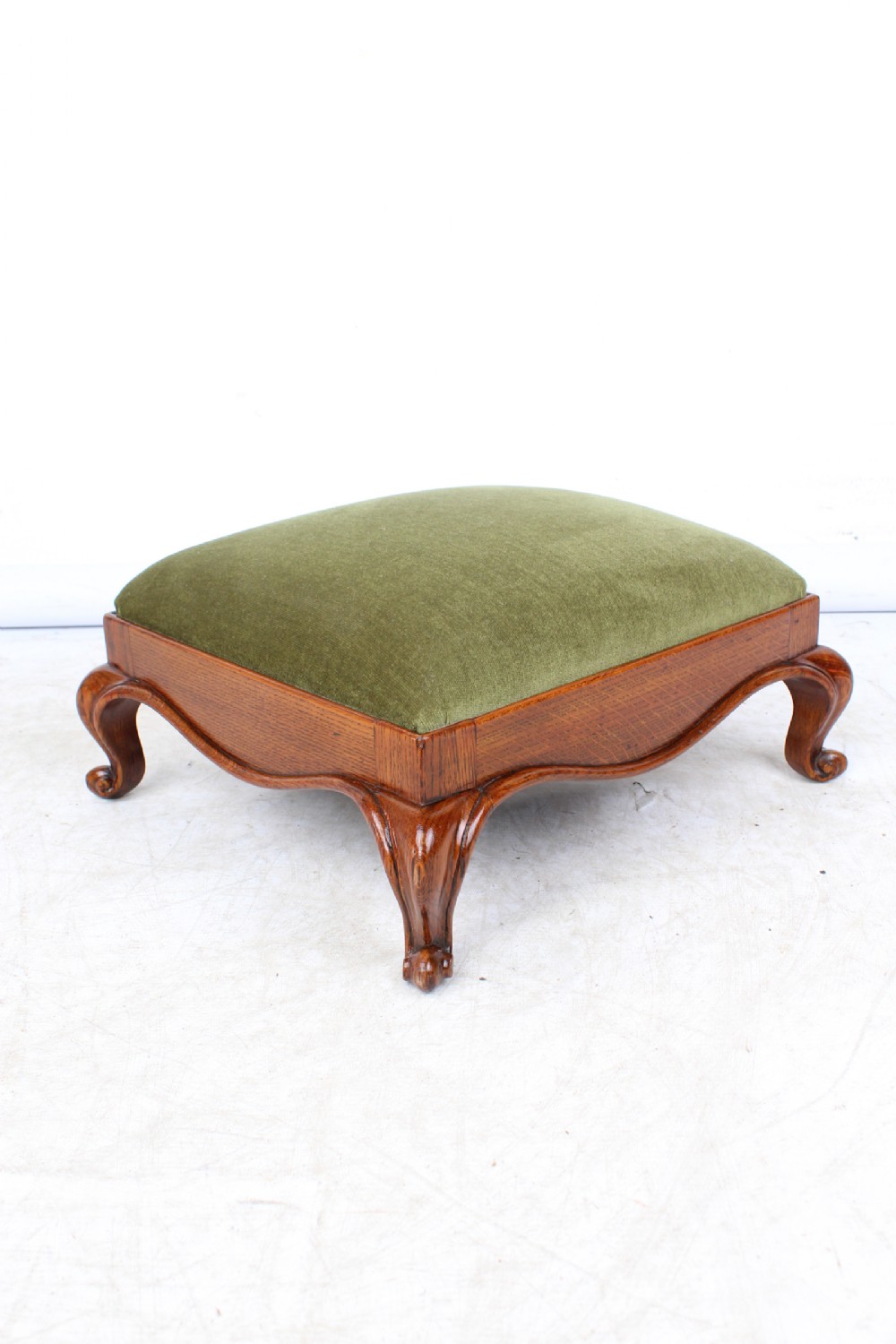 Small Antique Victorian Oak Footstool