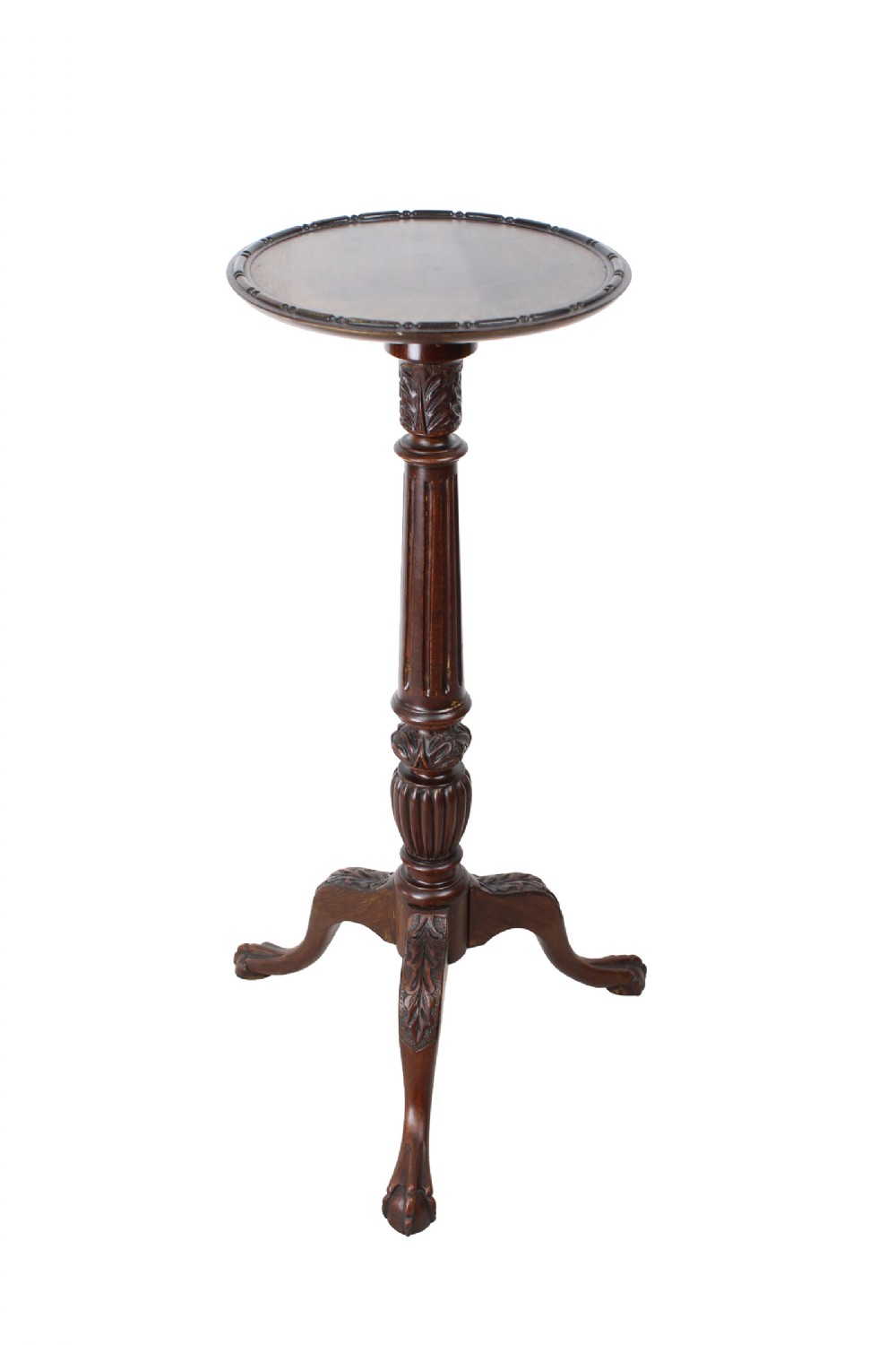 Edwardian Mahogany Plant Stand Jardiniere Torchere