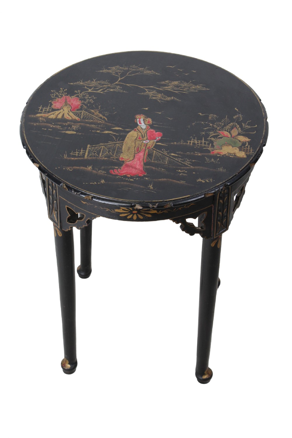 Small Edwardian Chinoiserie Side Table