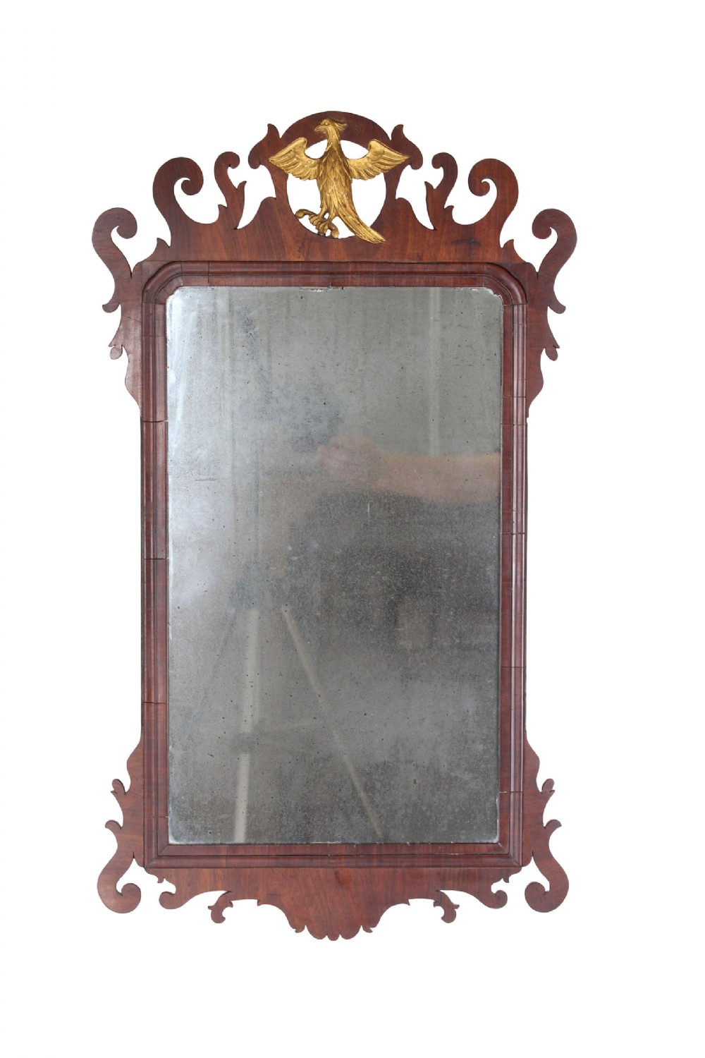 Victorian Mahogany “Chippendale” Fretwork Mirror