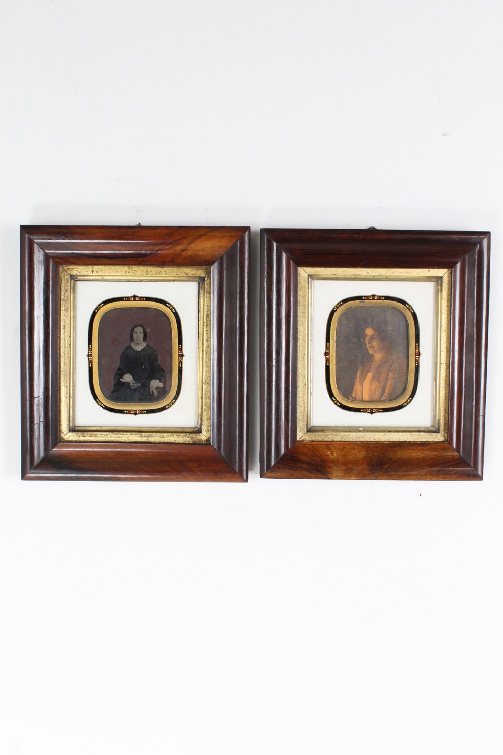 Small Pair Victorian Rosewood Photo Frames