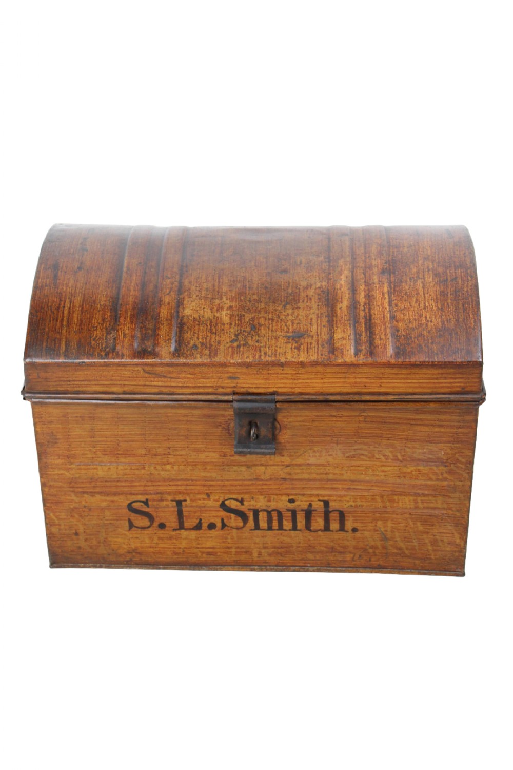 Victorian Orphan’s Small Tin Trunk with Possessions List