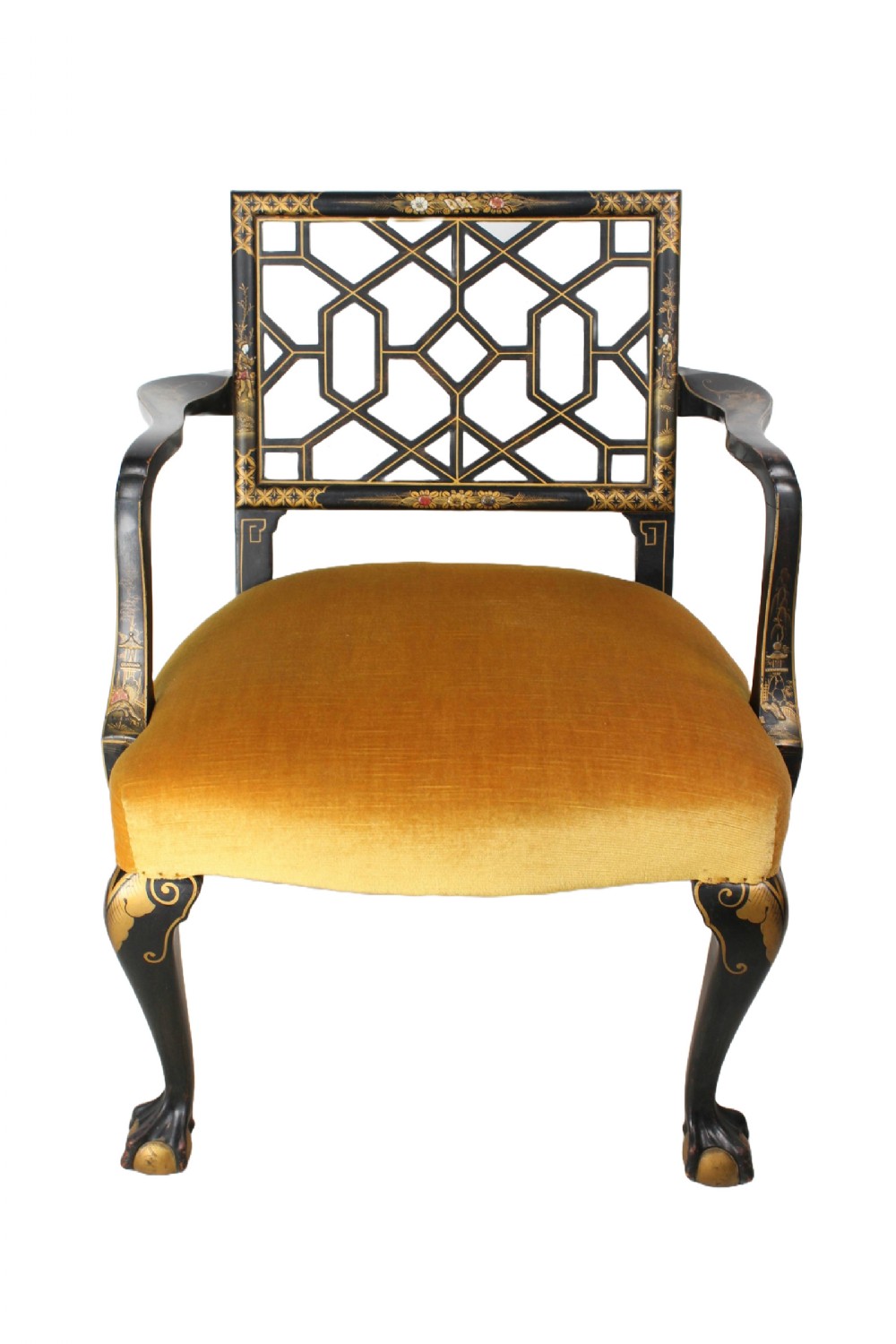 Edwardian Chinoiserie Armchair
