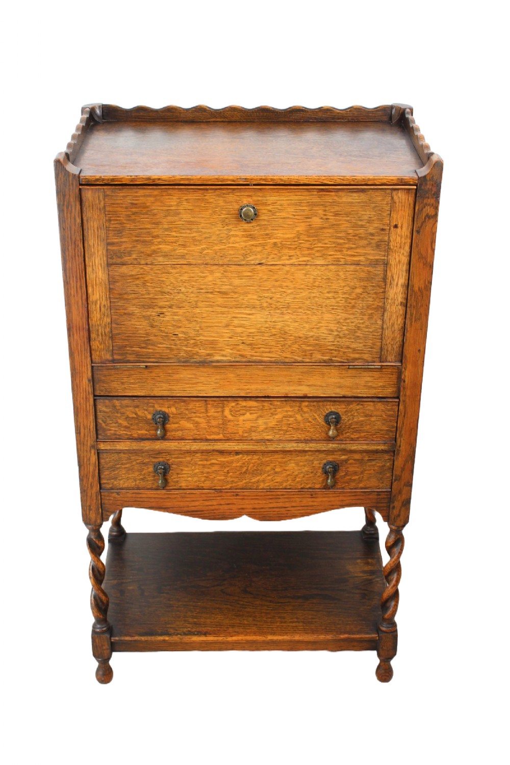 Edwardian Oak Hall Cabinet 