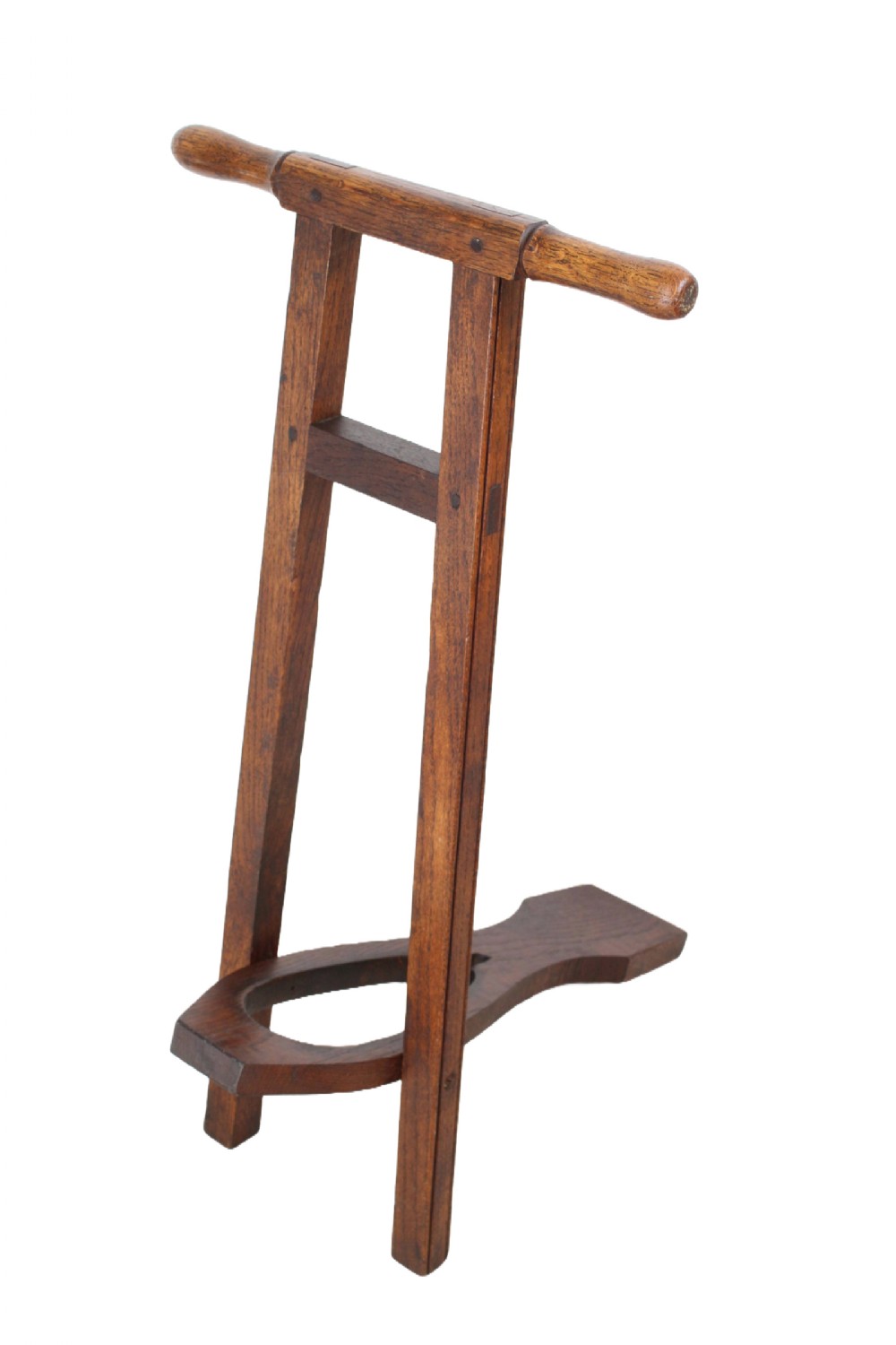 Antique Edwardian Oak Folding Boot Jack