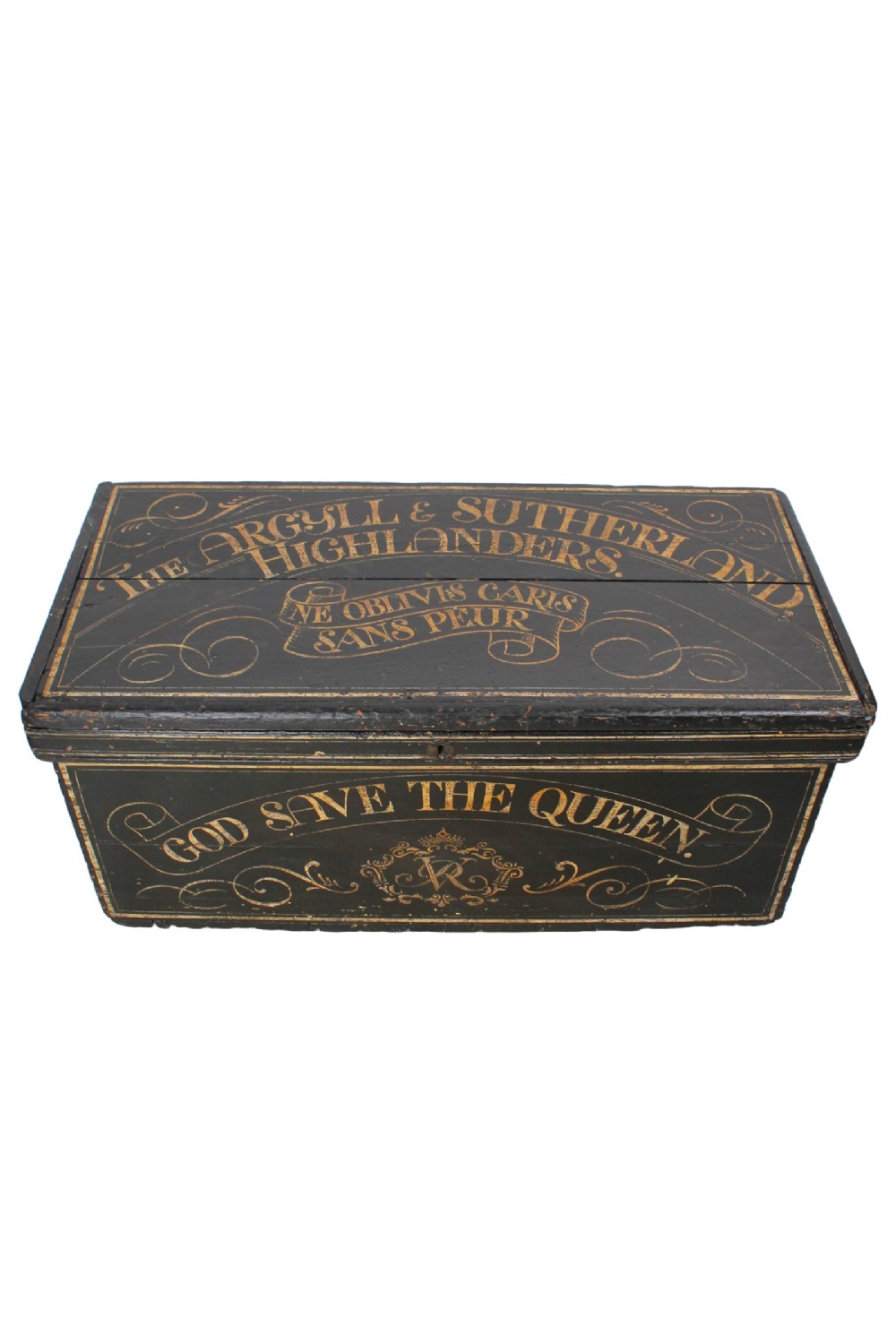 Large Antique Military Chest “Argyll & Sutherland Highlanders”