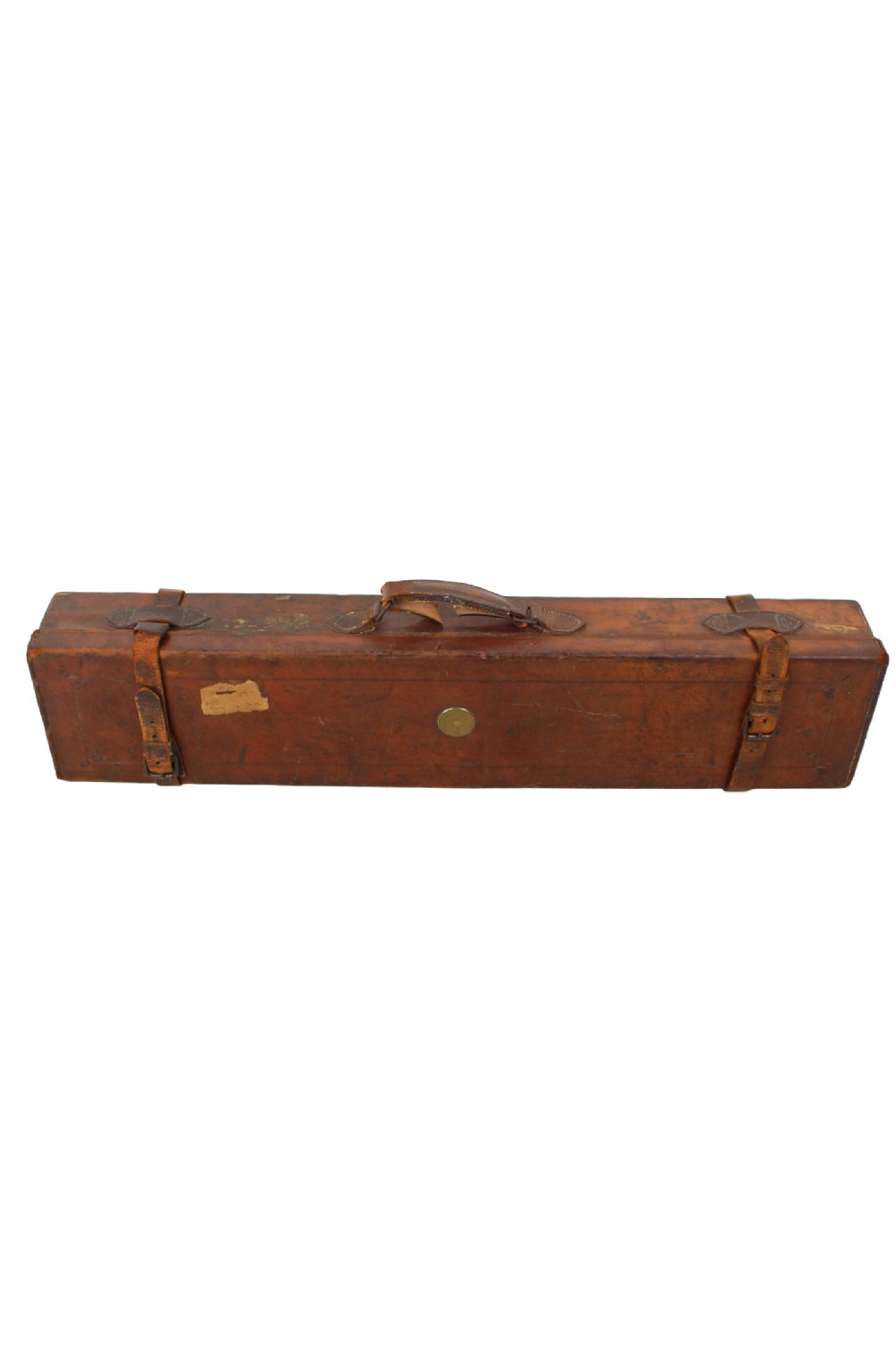 Antique Leather Gun Case with Key