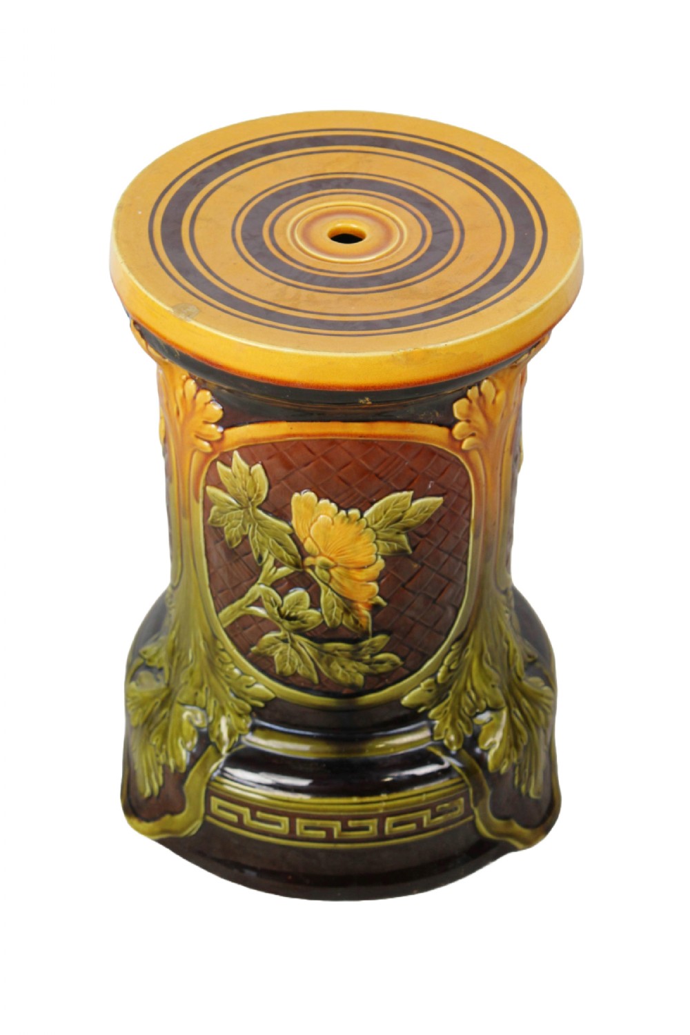 Victorian Majolica Garden Seat
