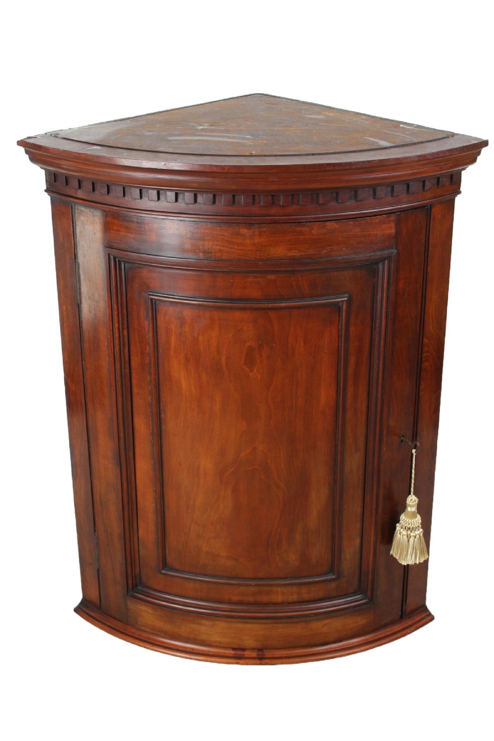 Victorian Mahogany Bow Front Corner Cupboard