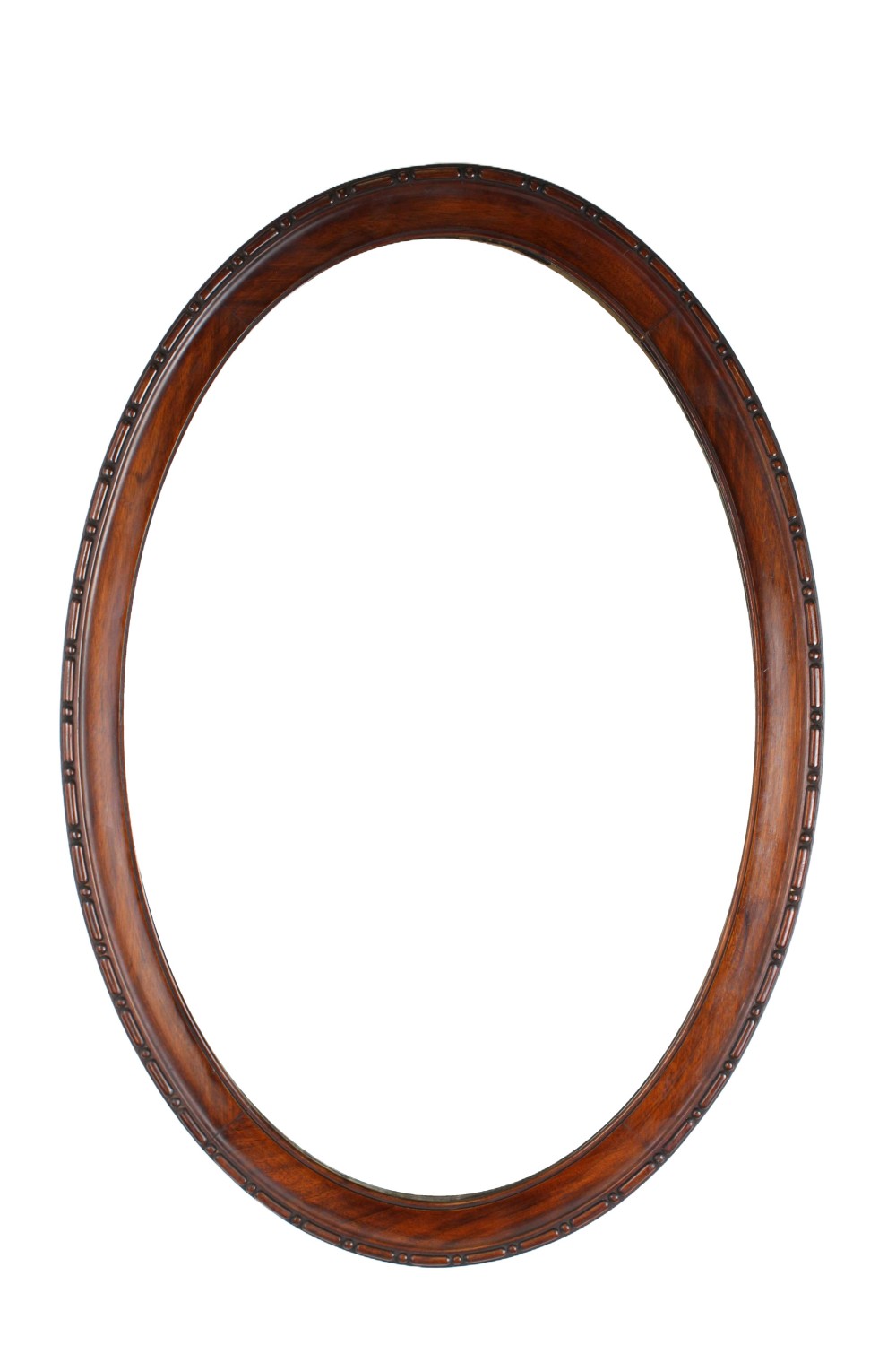 Edwardian Oval Mahogany Mirror