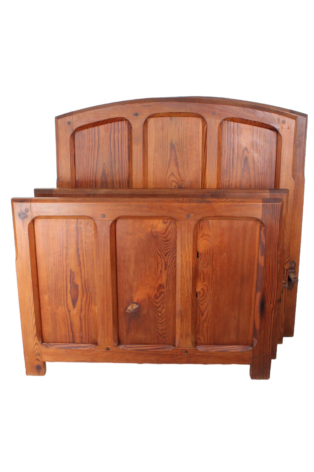 Pair Arts & Crafts Pitch Pine Single Beds