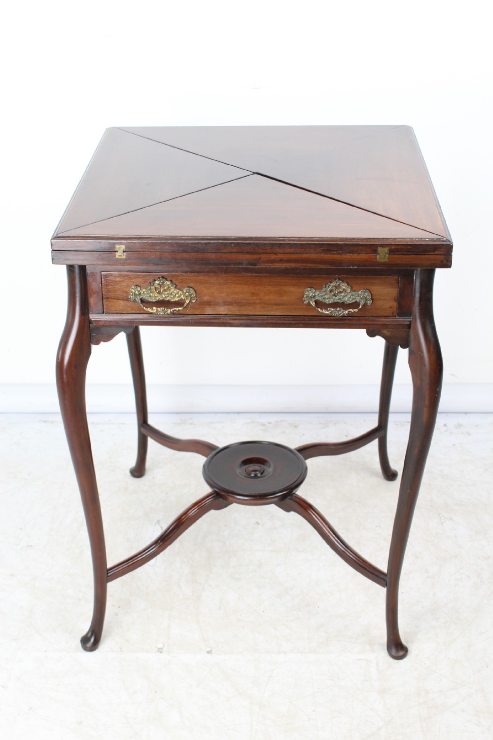 Victorian Mahogany Envelope Card Table