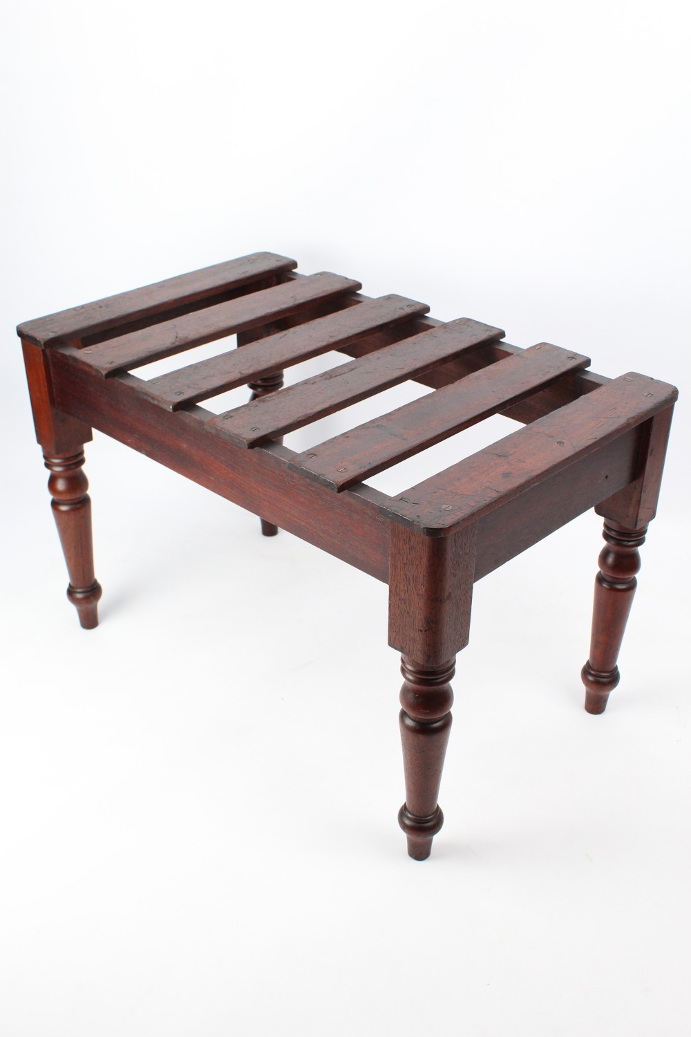 Large Victorian Mahogany Luggage Stand