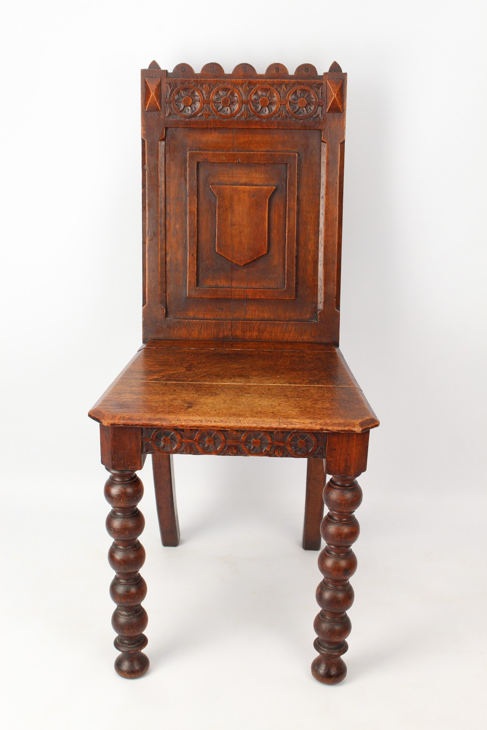 Victorian Arts & Crafts Oak Hall Chair