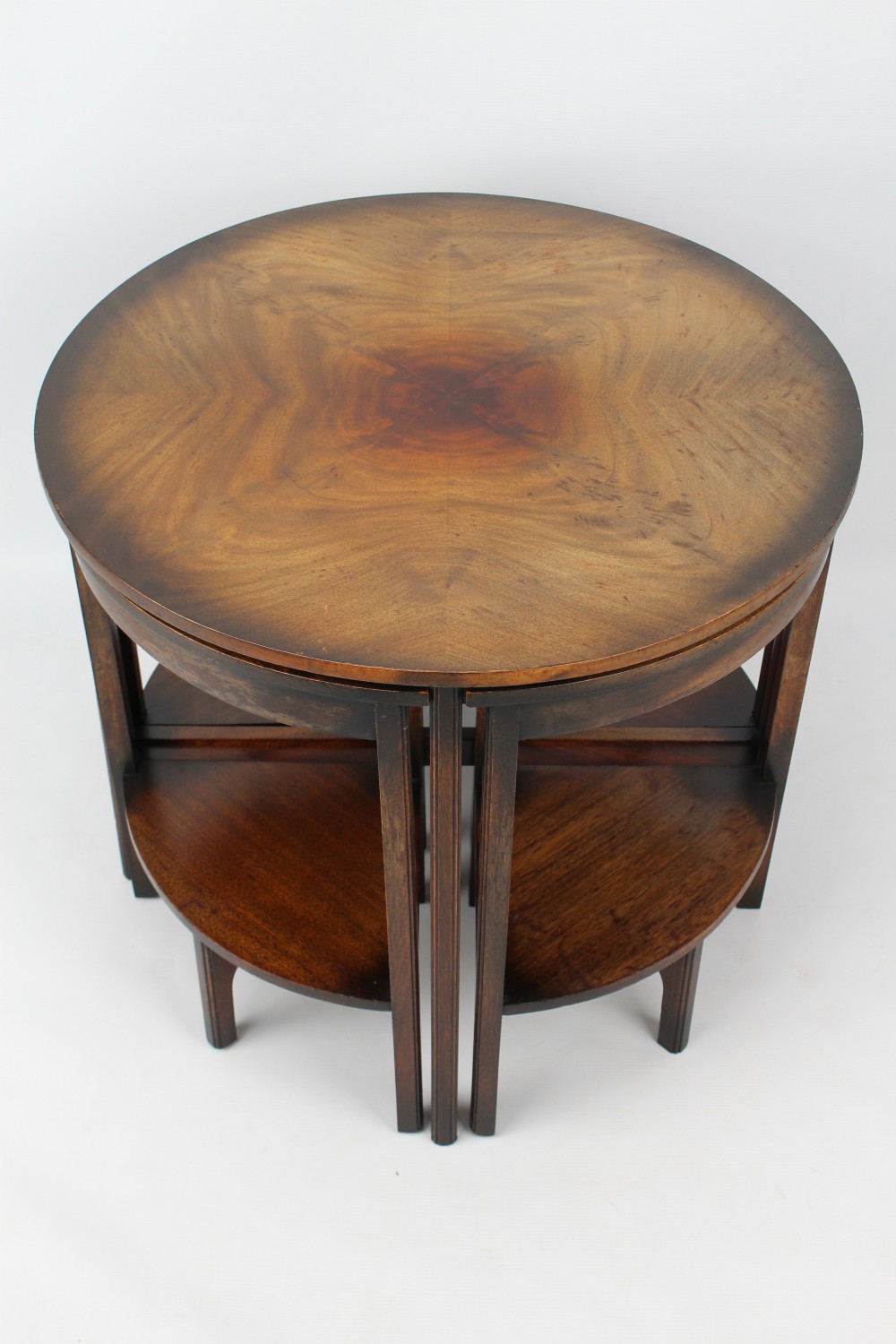Art Deco Quartetto Nest of 4 Mahogany Tables