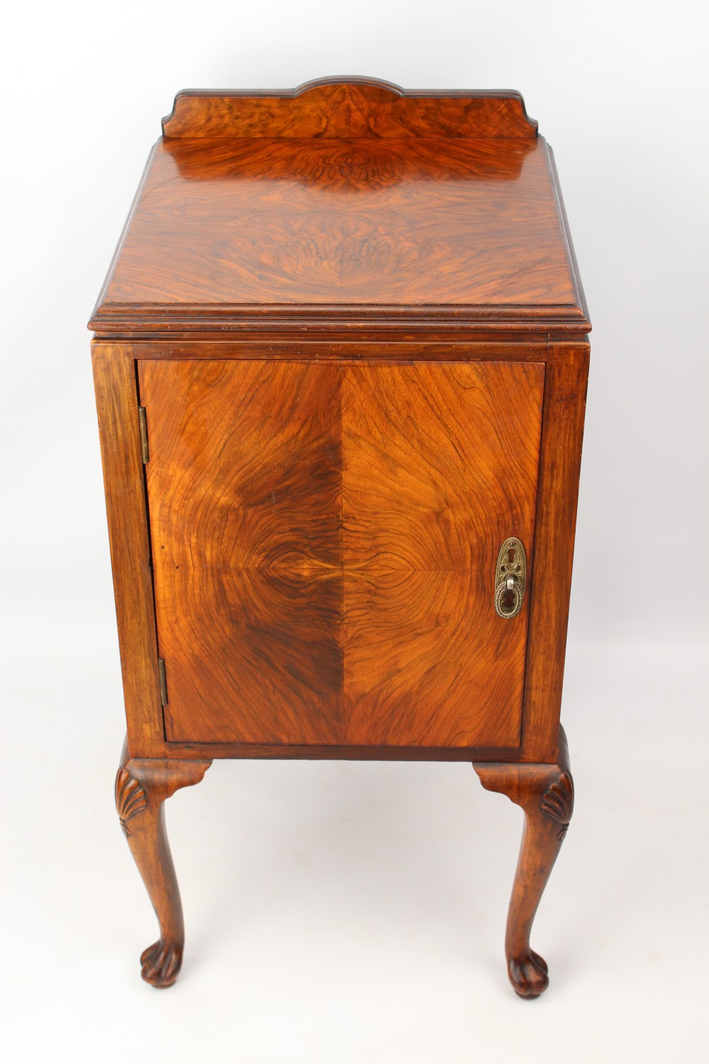 Burr Walnut Bedside Cabinet