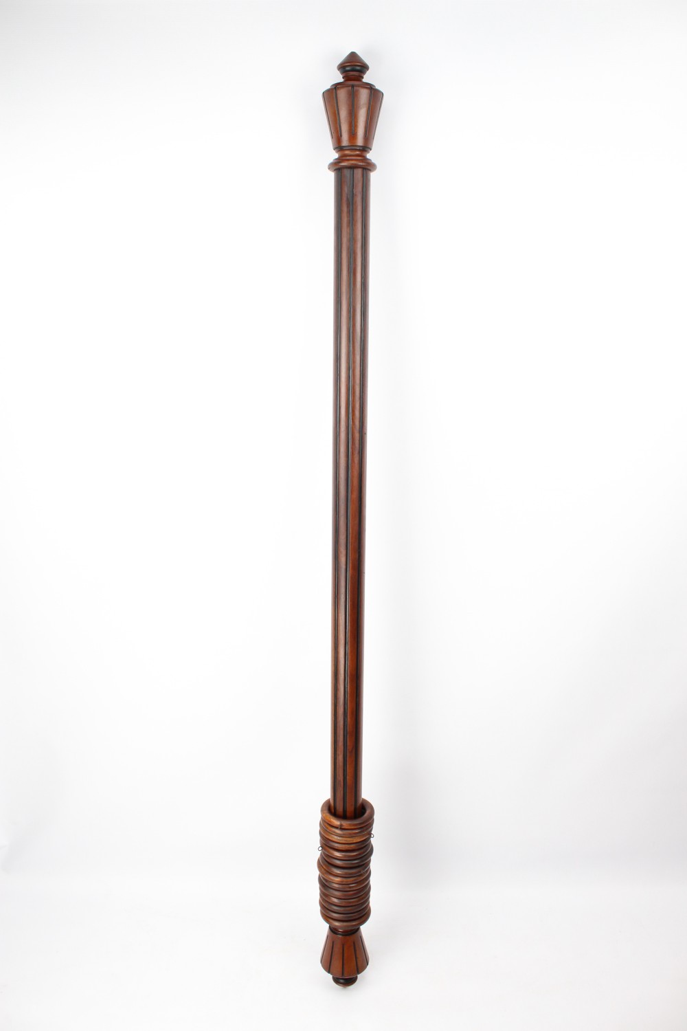 Antique Victorian Mahogany Curtain Pole (6FT)