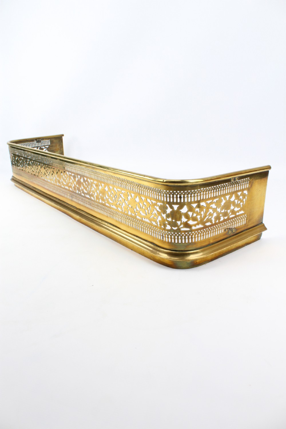 Victorian Pierced Brass Fire Fender 4FT