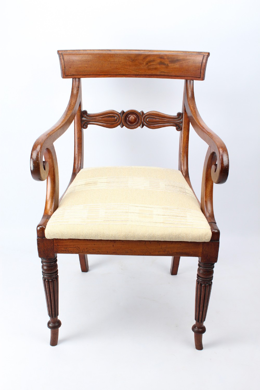 Antique Regency Mahogany Carver Chair
