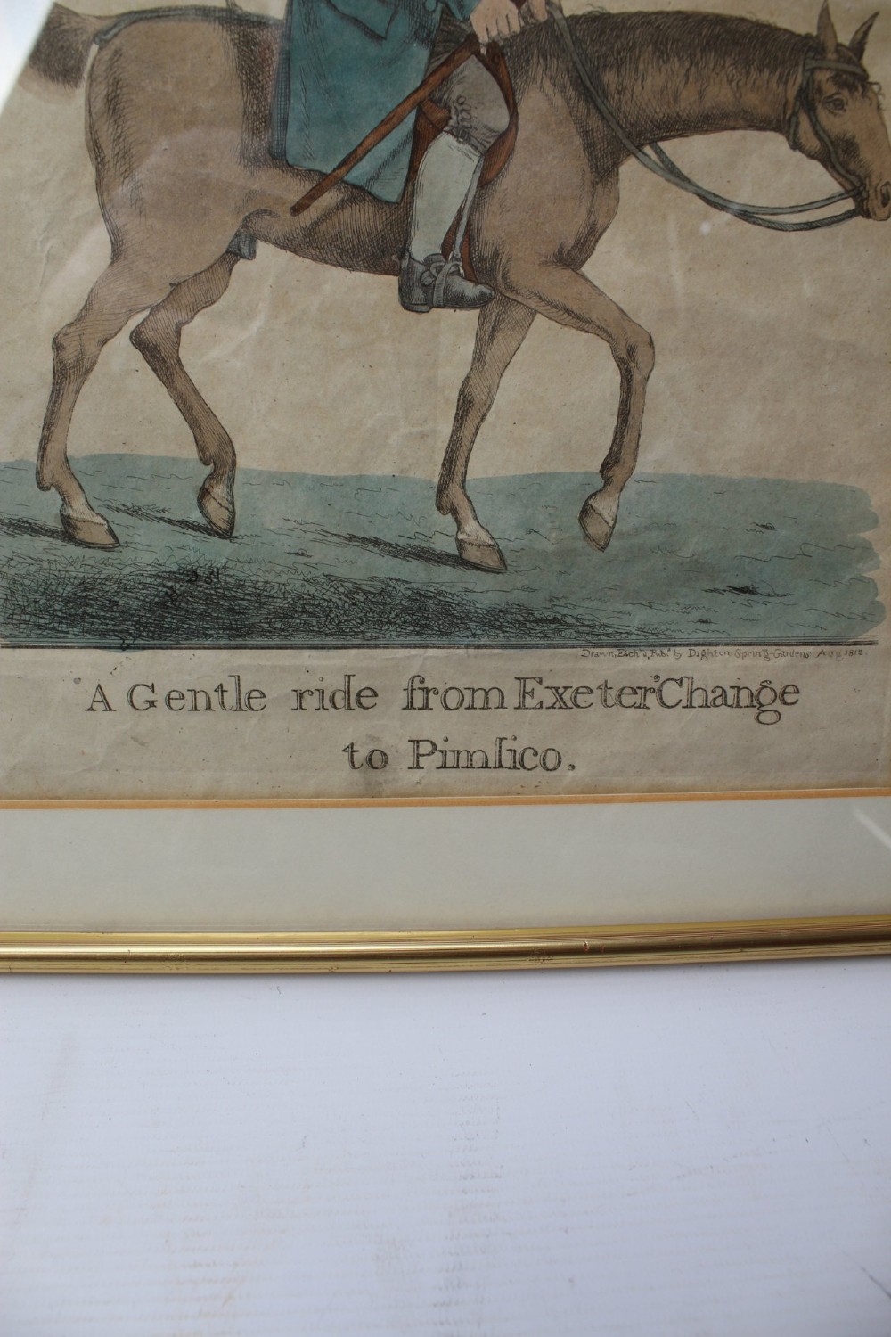 Pair Georgian Etchings by Robert Dighton Prints View VIII
