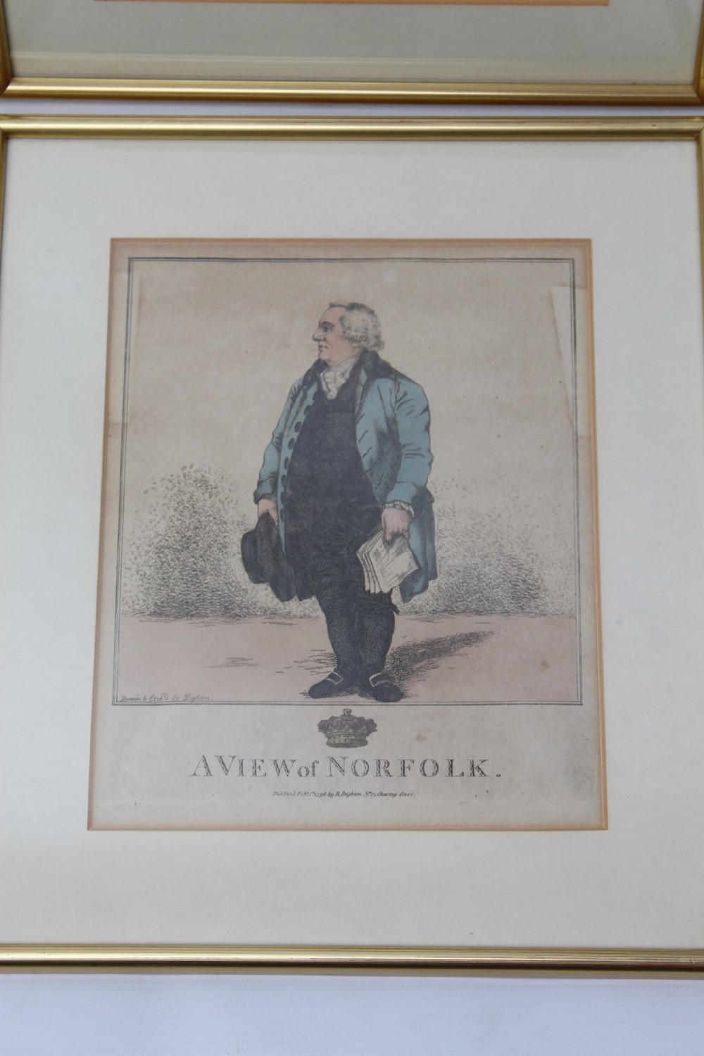 Set 4 Antique Georgian Etchings by Robert Dighton Prints View IV