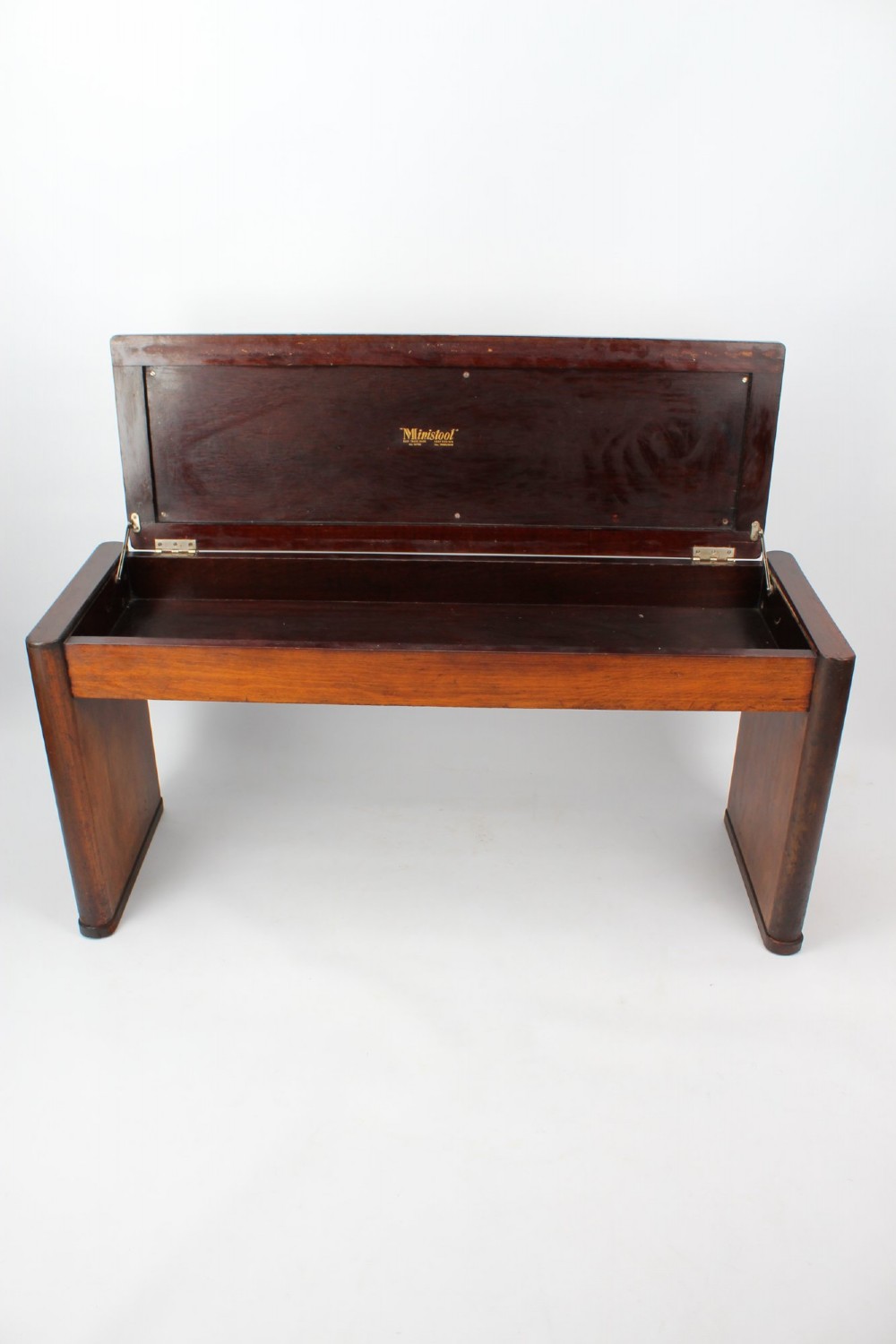 Art Deco Walnut Eavestaff Duet Piano Stool / Bench View VI