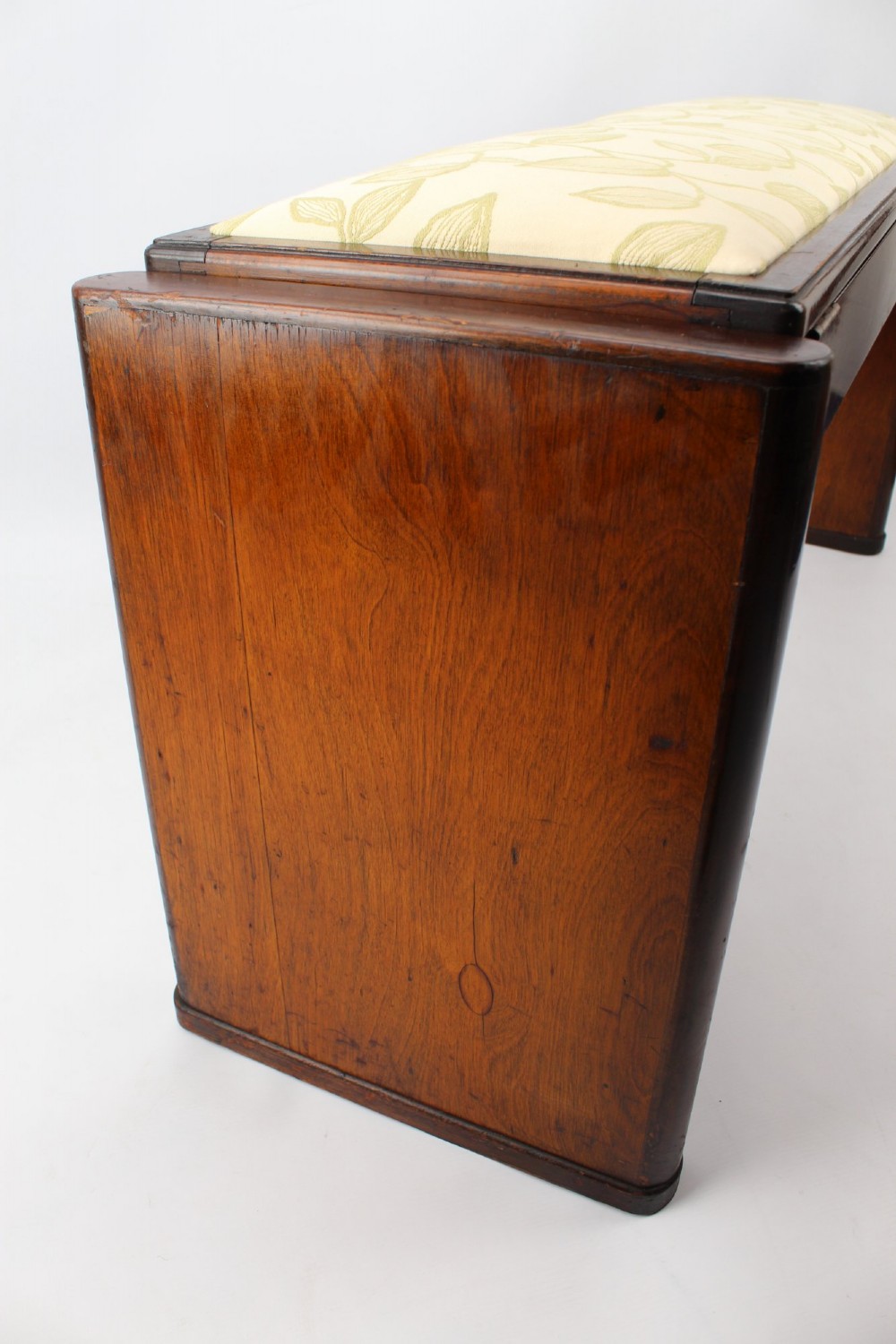Art Deco Walnut Eavestaff Duet Piano Stool / Bench View XI