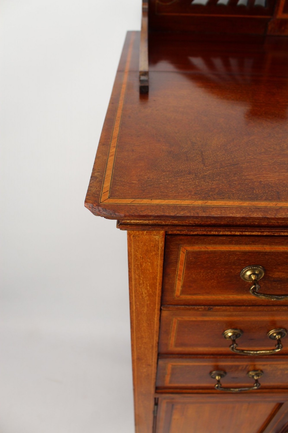 Edwardian Mahogany & Inlaid Music Cabinet with Label View VII