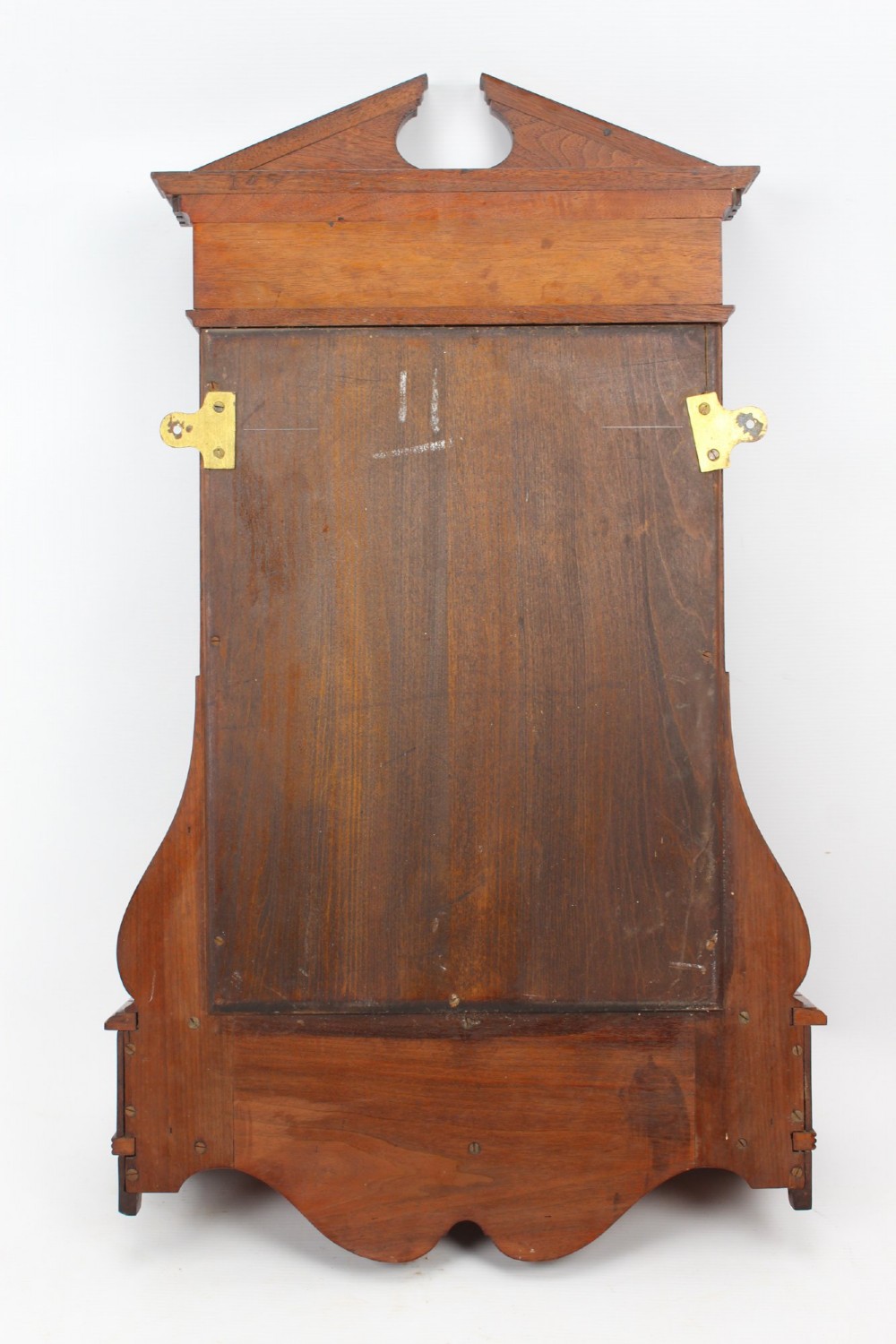 Edwardian Walnut Valet Mirror with Glove Box View XIII