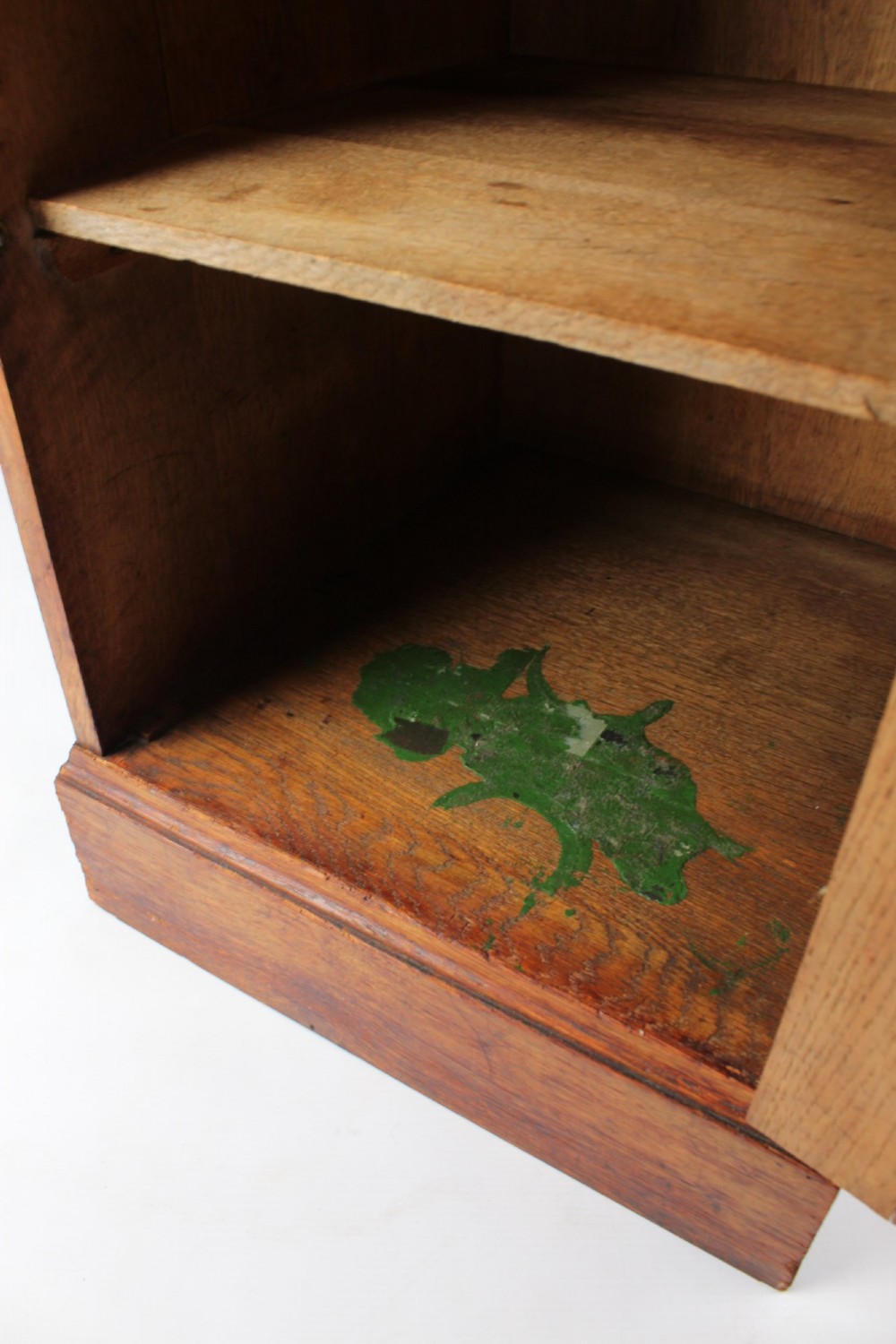 Slim Edwardian Oak Desk View VI