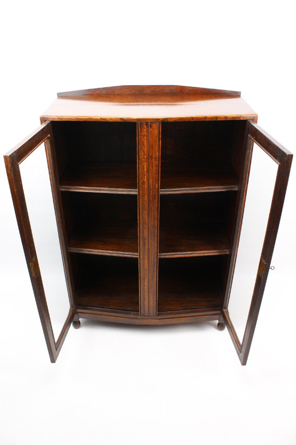 Small & Slim 1920s Oak Bookcase View IV