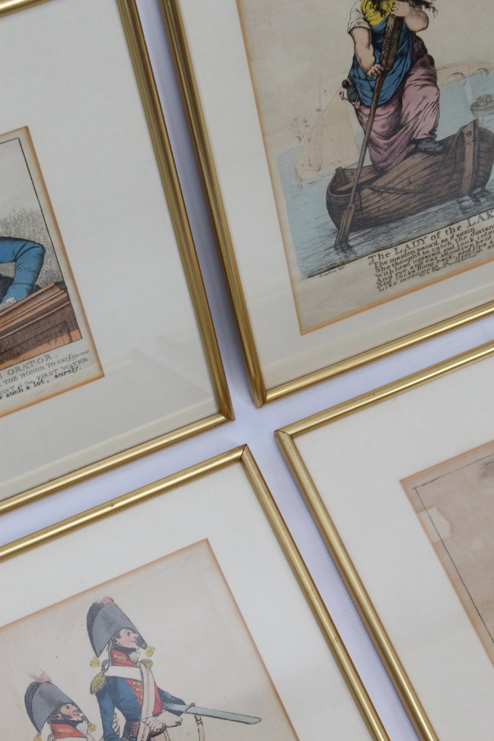 Set 4 Antique Georgian Etchings by Robert Dighton Prints View III