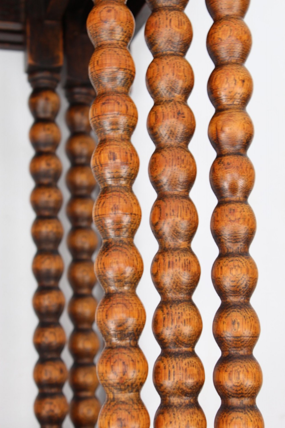 Nest of 3 Oak Bobbin Turned Tables View IX