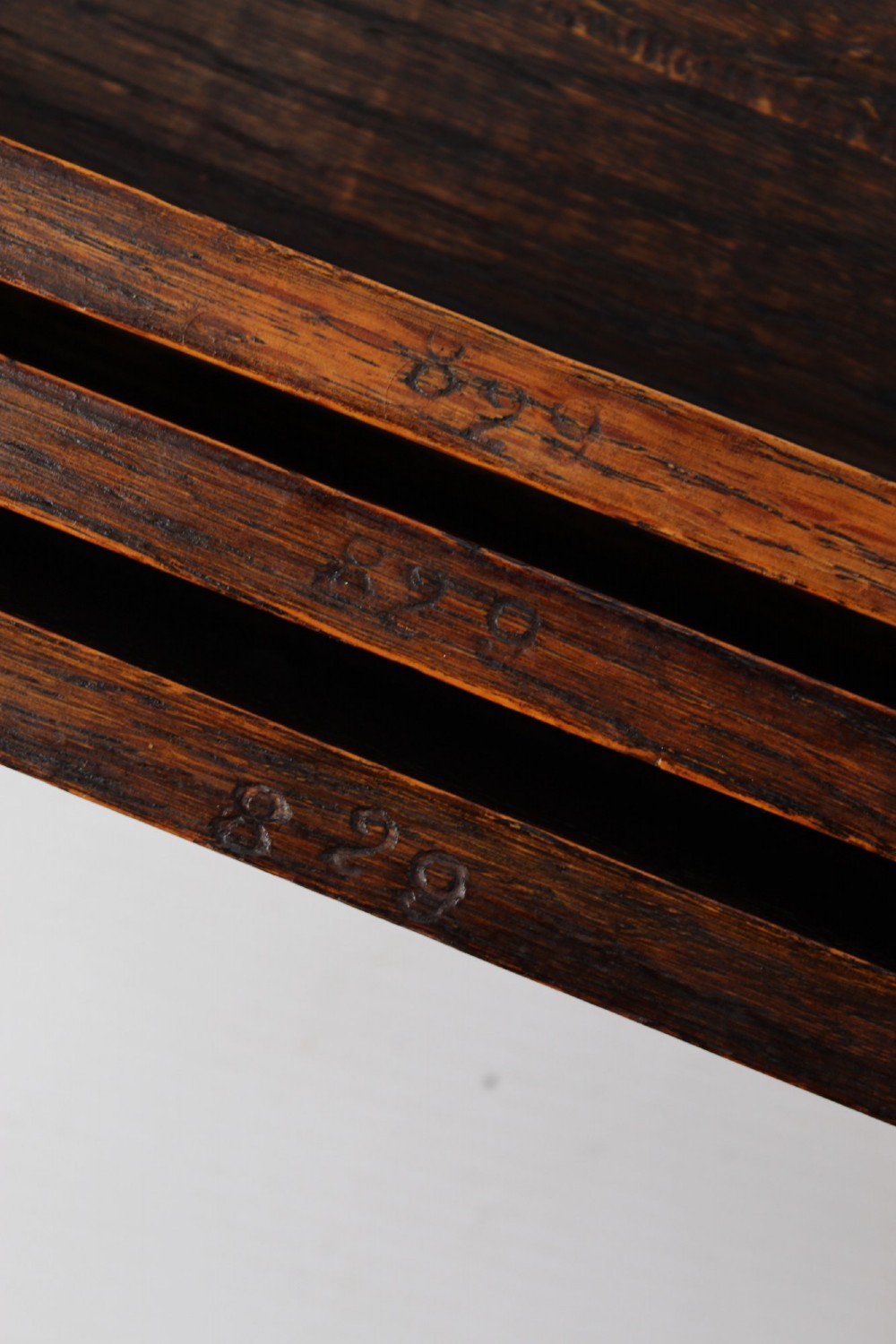 Nest of 3 Oak Bobbin Turned Tables View XI