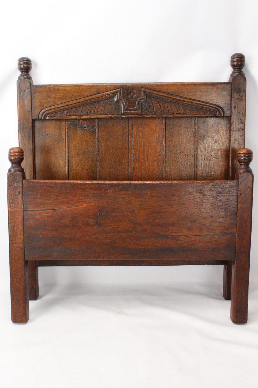 Edwardian Oak Single Bed