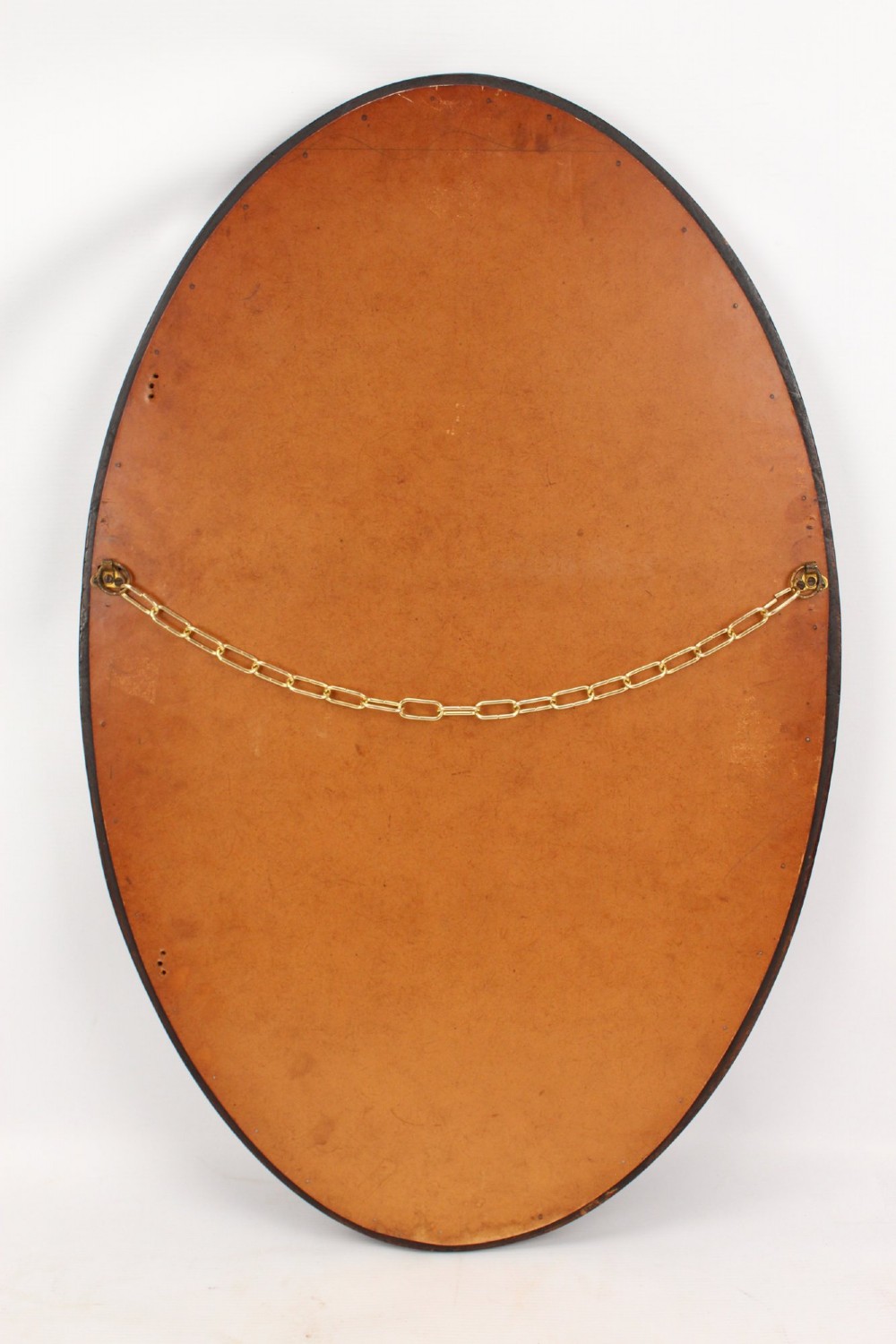 Edwardian Walnut Framed Oval Mirror View XIII