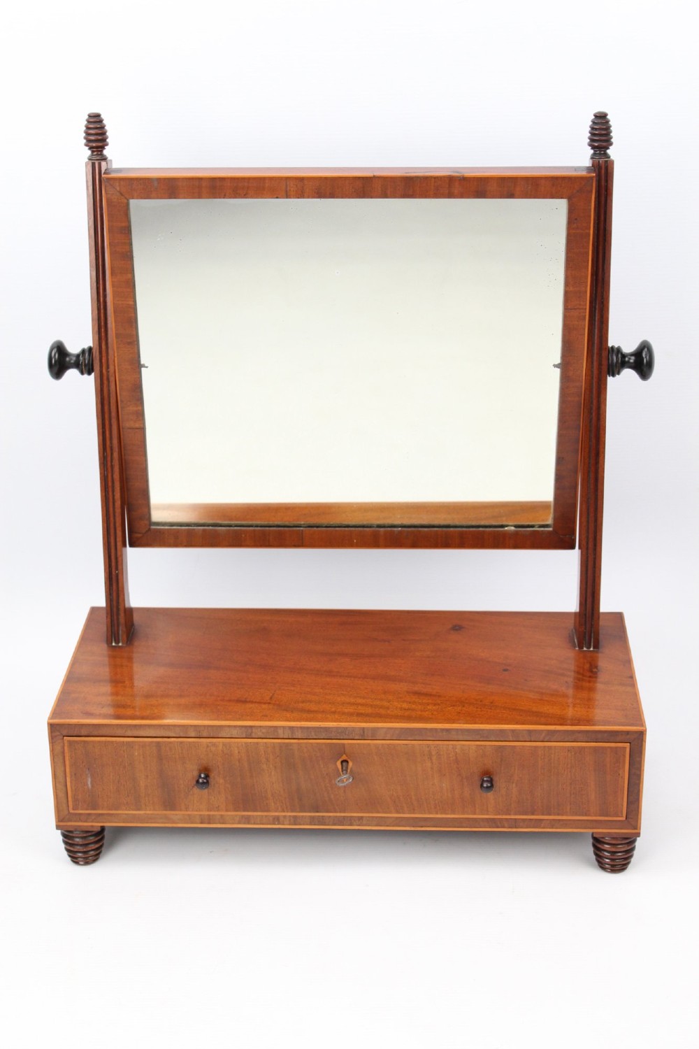 Small Regency Mahogany Toilet Mirror