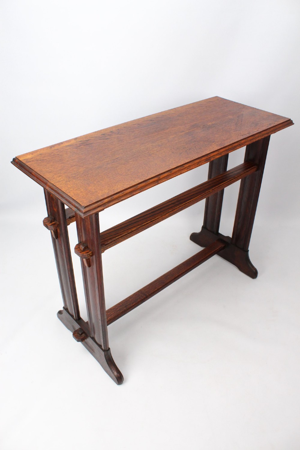 Edwardian Arts & Crafts Oak Side Table